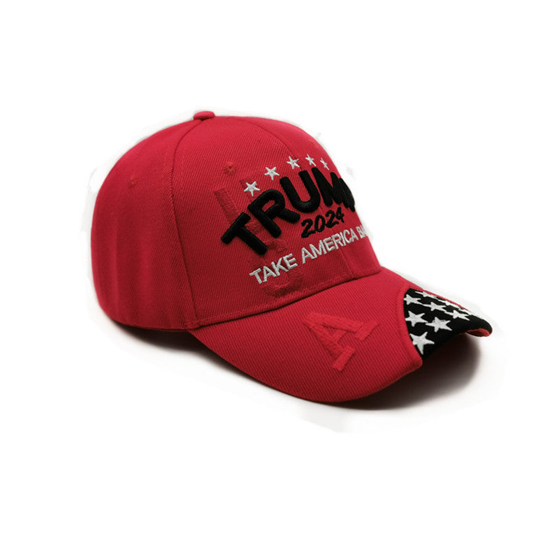 Trump 2024 Hat Donald Trump Hat Take America Back MAGA USA Embroidery Adjustable Baseball Cap Snapback President Hat Mesh Cap