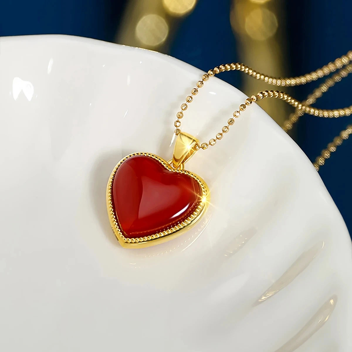 Heart Shape Necklaces for Women 18 K Pure 100 Gold with Certificate Elegant Womens Necklaces with Pendant Gifts for Mom 10 May