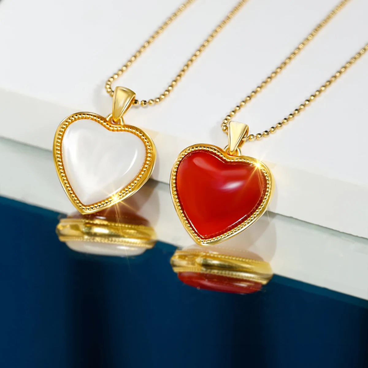 Heart Shape Necklaces for Women 18 K Pure 100 Gold with Certificate Elegant Womens Necklaces with Pendant Gifts for Mom 10 May