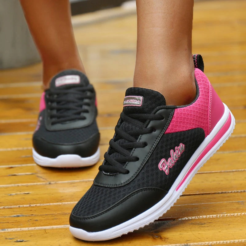 Sneakers Women Fashion Lace Up Ladies Vulcanized Shoes Trainers Sneakers For Women New Outdoor Zapatillas Mujer Female Footwear