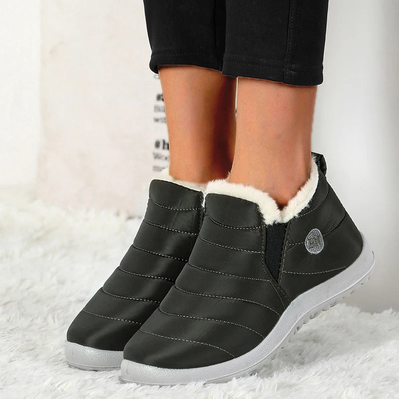 Platform Boots Women Snow New Ladies Shoes Slip On Shoes Woman Punk Ankle Boots Soft Plus Size Botas Mujer Winter Female Booties