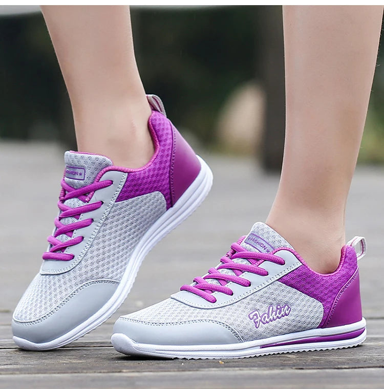 Sneakers Women Fashion Lace Up Ladies Vulcanized Shoes Trainers Sneakers For Women New Outdoor Zapatillas Mujer Female Footwear