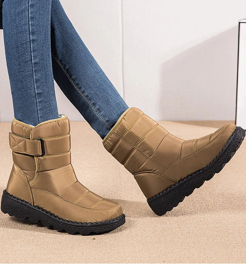 Women's Boots Snow Casual Woman Shoes Platform Shoes Women Fashion Waterproof Mid High Boots Platform Botas Mujer Boots Women