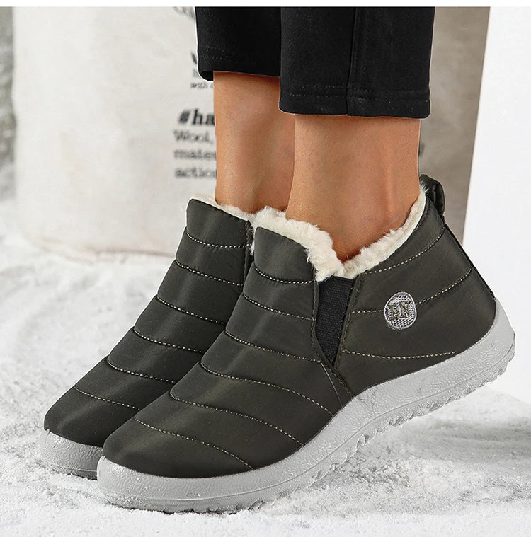 Platform Boots Women Snow New Ladies Shoes Slip On Shoes Woman Punk Ankle Boots Soft Plus Size Botas Mujer Winter Female Booties