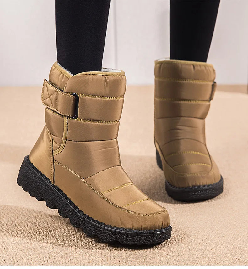 Women's Boots Snow Casual Woman Shoes Platform Shoes Women Fashion Waterproof Mid High Boots Platform Botas Mujer Boots Women