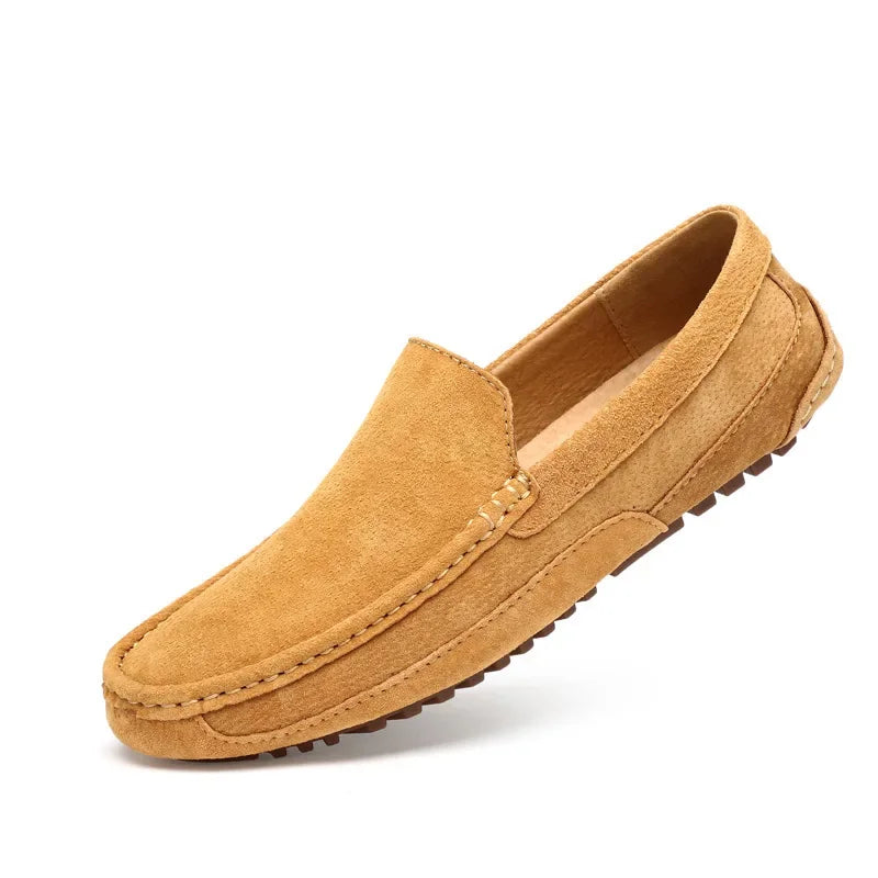 Suede Leather Men’s Loafers Luxury 2024 Casual Shoes for Men Boat Shoes Handmade Men Slipon Driving Shoes Male Moccasins Zapatos