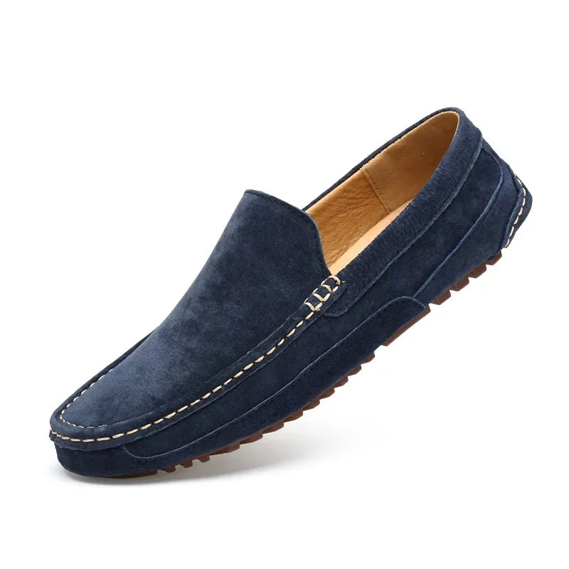 Suede Leather Men’s Loafers Luxury 2024 Casual Shoes for Men Boat Shoes Handmade Men Slipon Driving Shoes Male Moccasins Zapatos