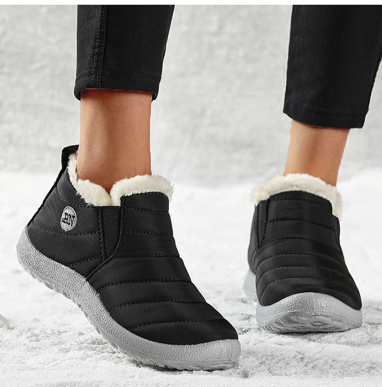 Platform Boots Women Snow New Ladies Shoes Slip On Shoes Woman Punk Ankle Boots Soft Plus Size Botas Mujer Winter Female Booties