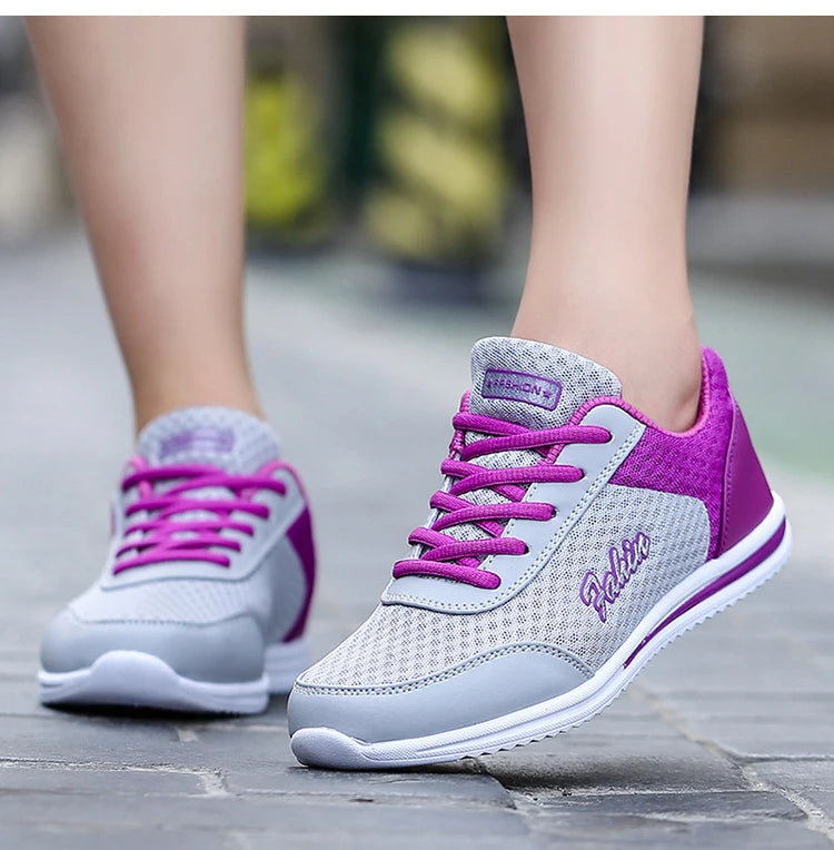 Sneakers Women Fashion Lace Up Ladies Vulcanized Shoes Trainers Sneakers For Women New Outdoor Zapatillas Mujer Female Footwear