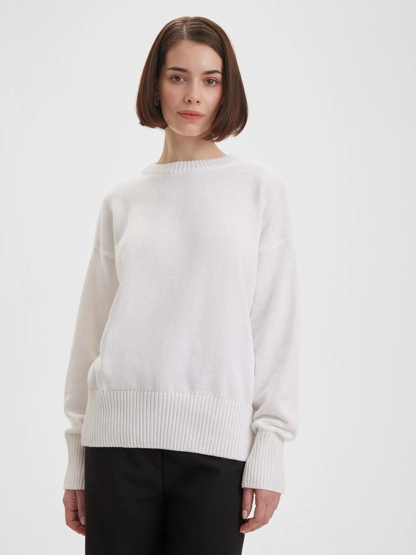 Winter Warm Soft Thick Knit Sweaters Black Sweater Pullover Loose Lazy Pullovers Korean Autumn Women Coat O Neck Sweater Jumper